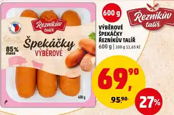 Penny Market VÝBĚROVÉ ŠPEKÁČKY ŘEZNÍKŮV TALÍŘ nabídka