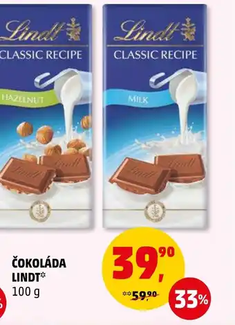 Penny Market ČOKOLÁDA LINDT nabídka