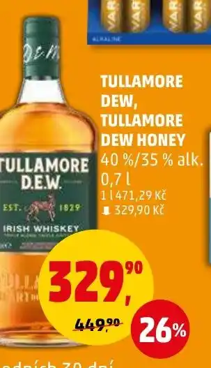 Penny Market TULLAMORE DEW, TULLAMORE DEW HONEY 0.7L nabídka