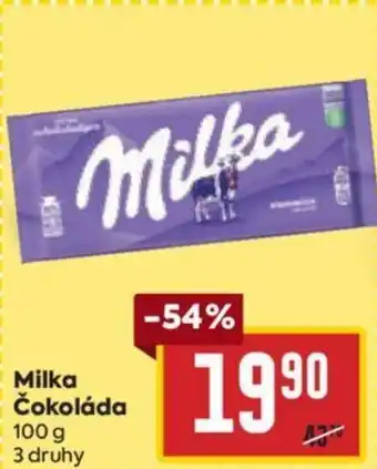 Billa Milka Čokoláda nabídka