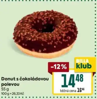 Billa Donut s čokoládovou polevou nabídka