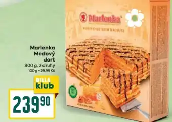 Billa Marlenka Medový dort nabídka