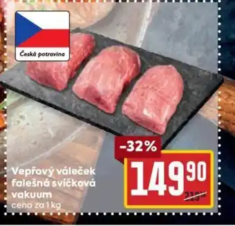 Billa Vepřový váleček falešná svíčková vakuum nabídka