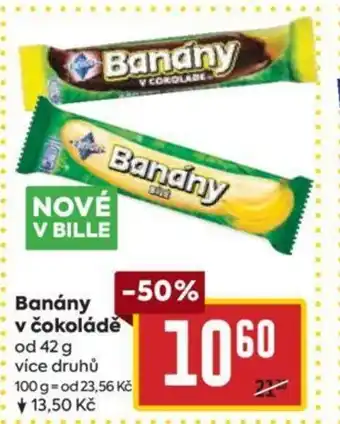 Billa Banány v čokoládě nabídka