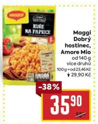 Billa Maggi Dobrý hostinec, Amore Mio nabídka