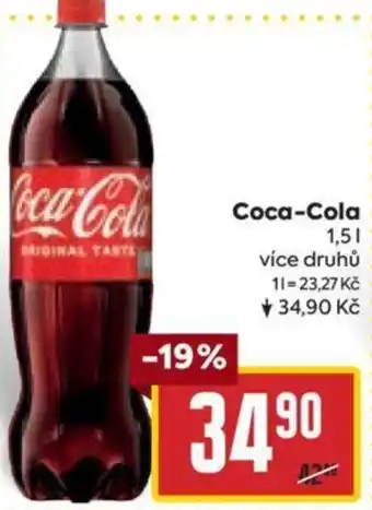 Billa Coca-Cola 1.5L nabídka