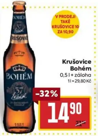 Billa Krušovice Bohém 0,5L nabídka