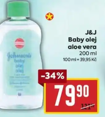 Billa J&J Baby olej aloe vera nabídka