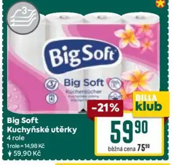 Billa Big Soft Kuchyňské utěrky nabídka