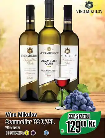 Tamda Foods Víno Mikulov Sommelier PS 0,75L nabídka