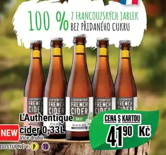 Tamda Foods L'Authentique cider 0,33L nabídka