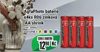 Tamda Foods AgfaPhoto baterie x4ks R06 zinková AA shrink nabídka