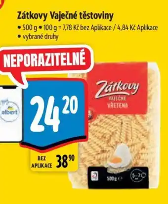 Albert Zátkovy Vaječné těstoviny nabídka