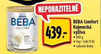 Albert BEBA Comfort Kojenecká výživa nabídka