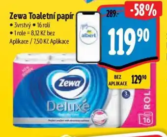 Albert Zewa Toaletní papír nabídka