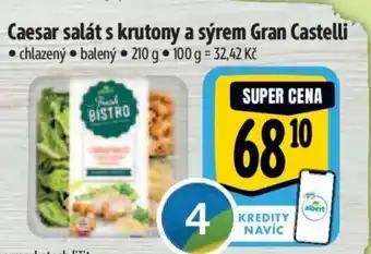Albert Caesar salát s krutony a sýrem Gran Castelli nabídka