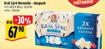 Albert Král Sýrů Hermelín - duopack nabídka