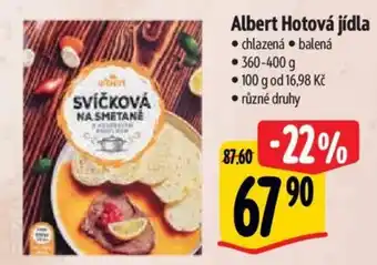 Albert Albert Hotová jídla nabídka