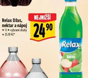 Albert Relax Džus, nektar a nápoj nabídka