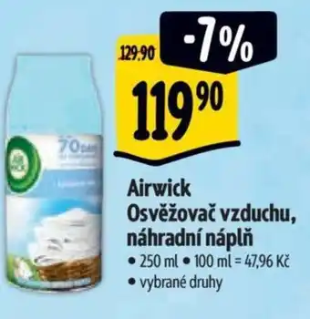 Albert Airwick Osvěžovač vzduchu, náhradní náplň nabídka
