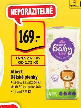 Albert Dětské plenky nabídka