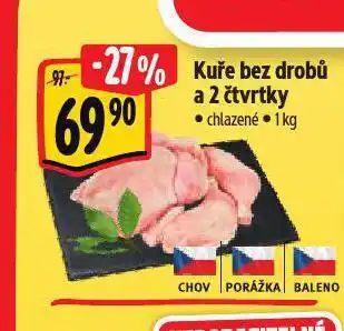 Albert Kuře bez drobů a 2 čtvrtky nabídka