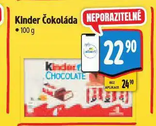 Albert Kinder čokoláda nabídka