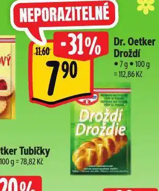 Albert Dr. oetker droždí nabídka
