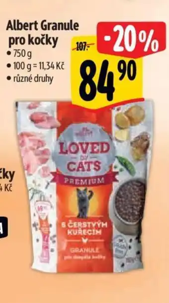 Albert Albert Granule pro kočky nabídka