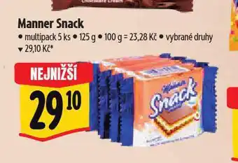 Albert Manner snack nabídka