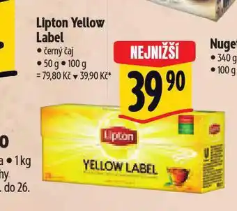 Albert Lipton čaj nabídka
