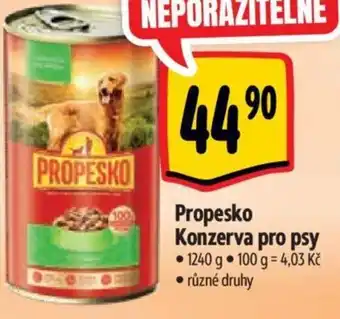 Albert Propesko Konzerva pro psy nabídka