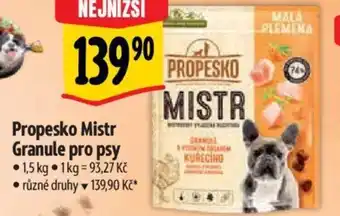 Albert Propesko Mistr Granule pro psy nabídka