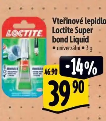 Vteřinové lepidlo Loctite Super bond Liquid