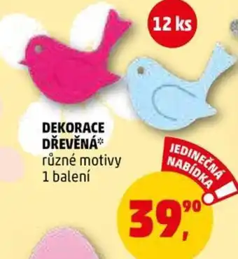 Penny Market DEKORACE DŘEVĚNÁ nabídka