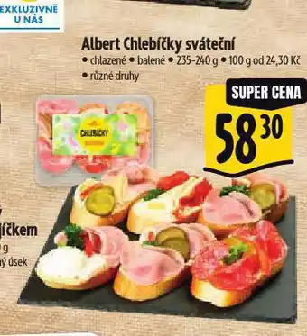 Albert Chlebíčky sváteční nabídka