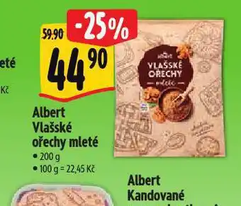 Albert Vlašské ořechy nabídka