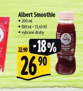 Albert Smoothie nabídka