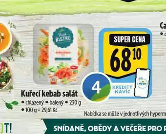Albert Kuřecí kebab salát nabídka