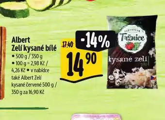 Albert Zelí kysané bílé nabídka