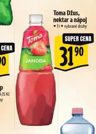 Albert Toma džus, nektar a nápoj nabídka