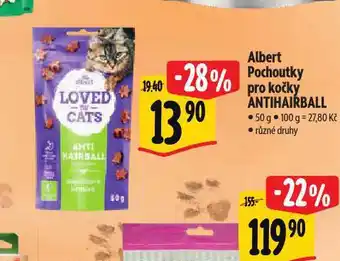Albert Pochoutky pro kočky nabídka