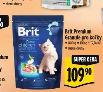 Albert Brit premium granule pro kočky nabídka