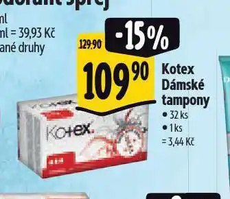 Albert Kotex tampony nabídka