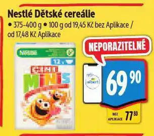 Albert Nestlé dětské cereálie nabídka