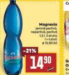 Billa Magnesia nabídka