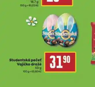 Billa Studentská pečeť vajíčko dražé nabídka