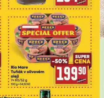 Billa Rio mare tuňák v olivovém oleji nabídka