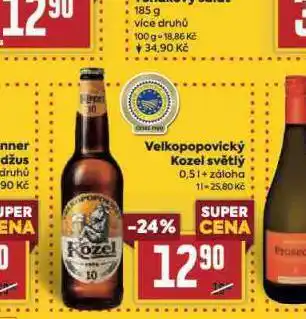 Billa Pivo velkopopovický kozel 10 nabídka