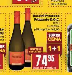 Billa Rossini prosecco frizzante d.o.c nabídka